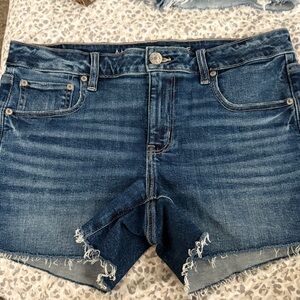 American Eagle Outfitters Blue Stretch Denim Shorts